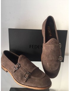 FEDENI mocassino in wash...