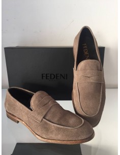 FEDENI mocassino in wash...